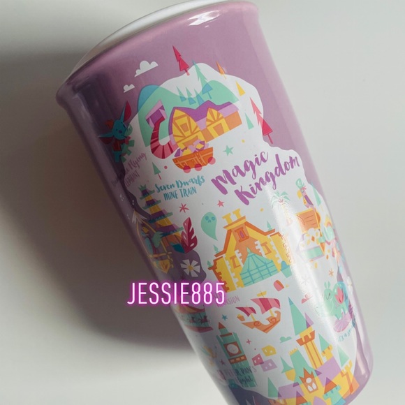 Starbucks Other - Starbucks Disney Magic Kingdom Purple Travel Mug